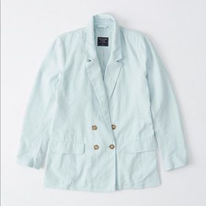Light blue linen blazer